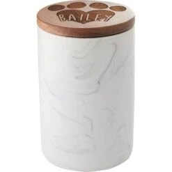 Frisco Ceramic Marble Print Personalized Treat Jar With Wood Lid, 3.75 Cups 11 Frisco Ceramic Marble Print Personalized Treat Jar With Wood Lid, 3.75 Cups -Blue Buffalo Shop 301181 PT3. AC SS1800 V1630332827