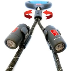 Wigzi Dual Doggie Rope Light Dog Leash, Black