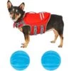 Frisco Neoprene Dog Life Jacket & Frisco Foam Rubber Floating Fetch Ball No Squeak Dog Toy -Blue Buffalo Shop 303480 MAIN. AC SS1800 V1623063770