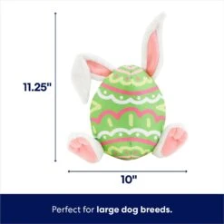 Frisco Easter Bunny Egg Plush Squeaky Dog Toy 8 Frisco Easter Bunny Egg Plush Squeaky Dog Toy -Blue Buffalo Shop 304960 PT1. AC SS1800 V1700243717