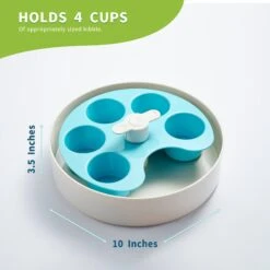 Pet Dream House SPIN Medium Level Palette Non-Skid Plastic Interactive Slow Feeder Dog Bowl, Blue 11 Pet Dream House SPIN Medium Level Palette Non-Skid Plastic Interactive Slow Feeder Dog Bowl, Blue -Blue Buffalo Shop 308746 PT2. AC SS1800 V1627681401