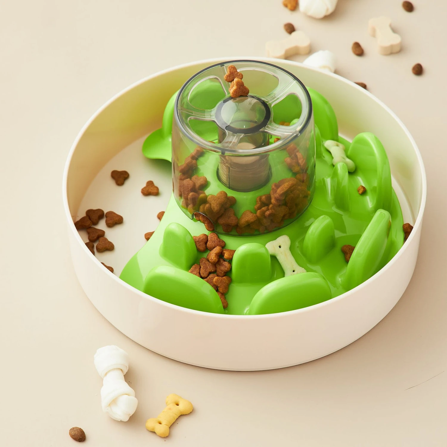 Pet Dream House SPIN Tricky Level UFO Maze Non-Skid Plastic Interactive Slow Feeder Dog Bowl 4 Pet Dream House SPIN Tricky Level UFO Maze Non-Skid Plastic Interactive Slow Feeder Dog Bowl - Image 2