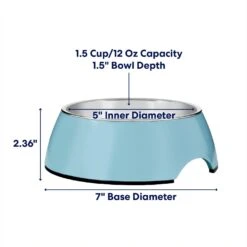 Frisco Coral Design Stainless Steel Dog & Cat Bowl -Blue Buffalo Shop 311972 PT1. AC SS1800 V1685731910