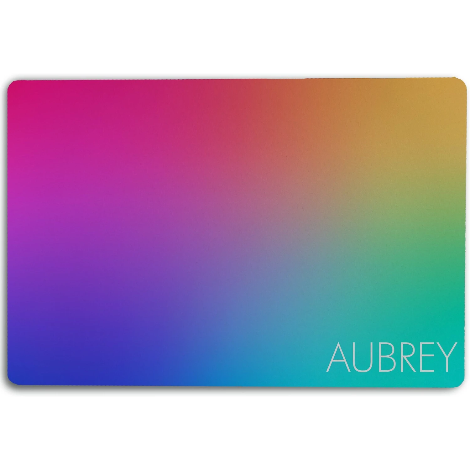 904 Custom Personalized Rainbow Watercolor Modern Dog & Cat Placemat 3 904 Custom Personalized Rainbow Watercolor Modern Dog & Cat Placemat