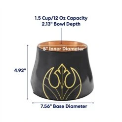 STAR WARS REBEL ICON Elevated Melamine Stainless Steel Dog & Cat Bowl, Black, 1.5 Cup -Blue Buffalo Shop 315274 PT1. AC SS1800 V1685731887