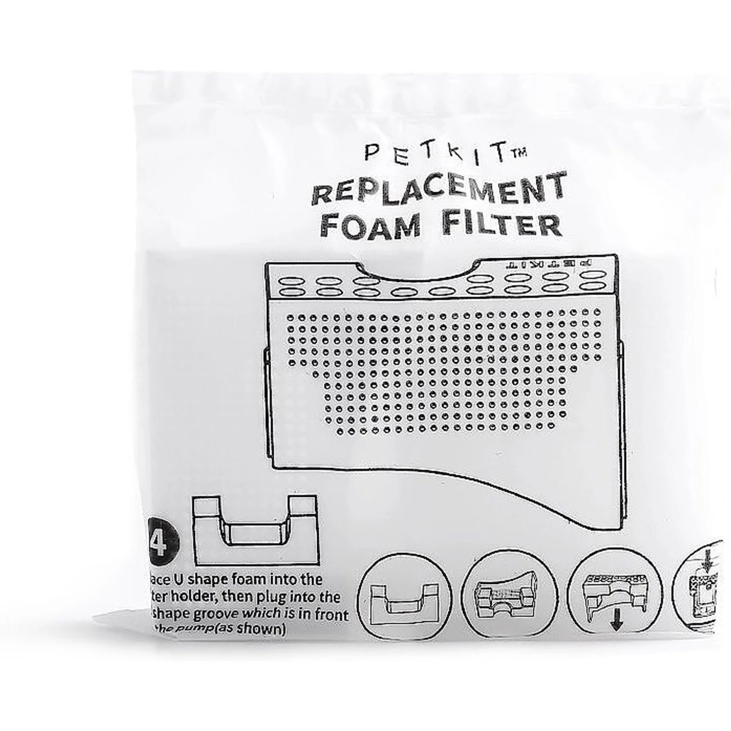 PETKIT Fountain Foam Filter, 4 Count 3 PETKIT Fountain Foam Filter, 4 Count