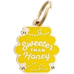 Two Tails Pet Company Personalized Sweeter Than Honey Dog & Cat ID Tag