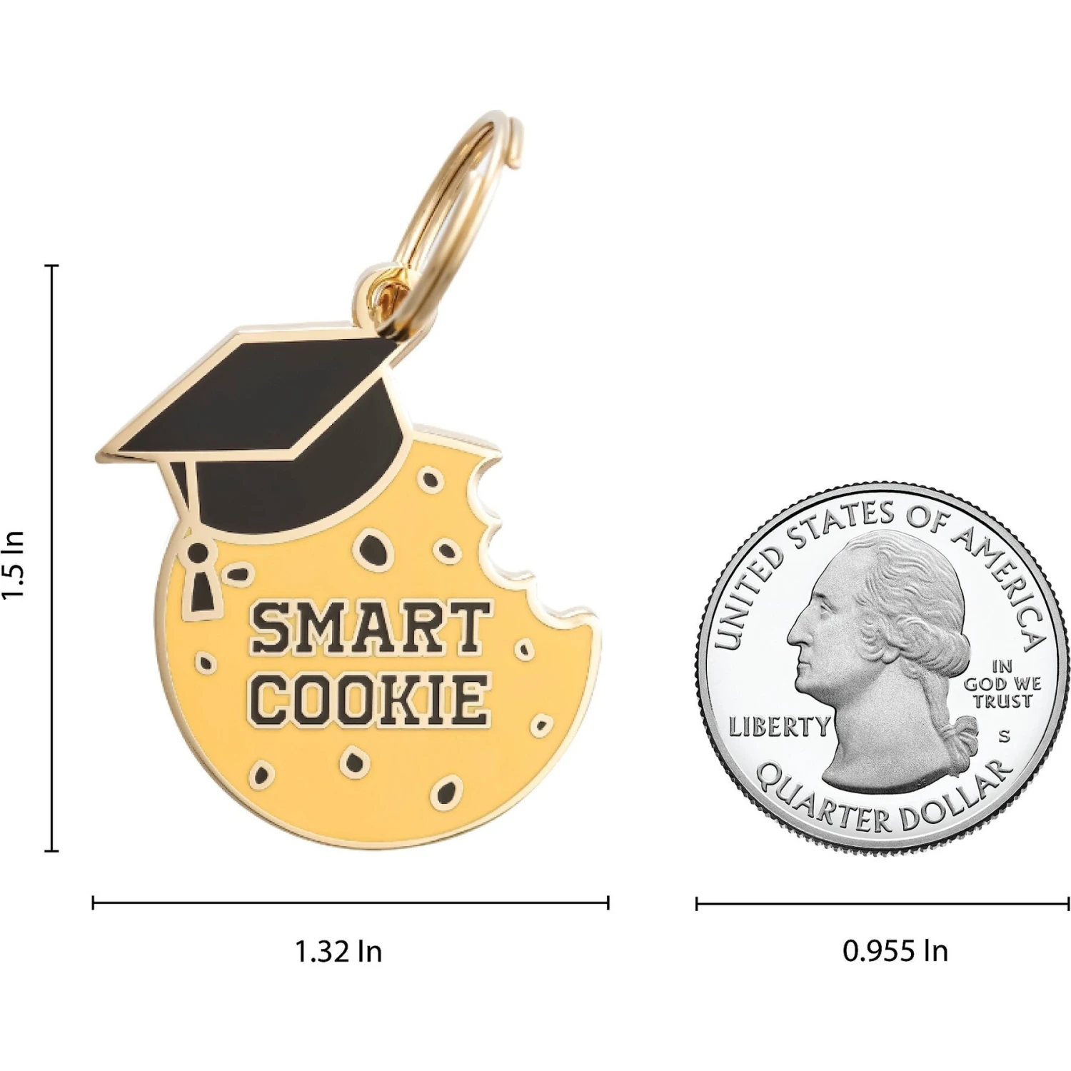 Two Tails Pet Company Personalized Smart Cookie Dog & Cat ID Tag 4 Two Tails Pet Company Personalized Smart Cookie Dog & Cat ID Tag - Image 2