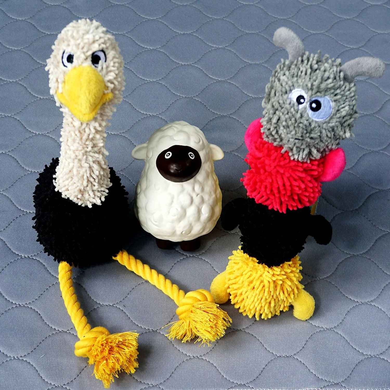 Rocket & Rex Squeakers, Rope & Plush Dog Toy Gift Set, 3 Count 8 Rocket & Rex Squeakers, Rope & Plush Dog Toy Gift Set, 3 Count - Image 6