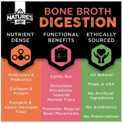 Nature's Diet Digestion Bone Broth Dry Dog & Cat Food Topping, 6-oz Jar 13 Nature's Diet Digestion Bone Broth Dry Dog & Cat Food Topping, 6-oz Jar -Blue Buffalo Shop 318151 PT3. AC SS1800 V1628802420