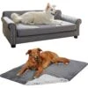 Frisco Sofa Pet Bed With Removable Cover & Frisco Eyelash Cat & Dog Blanket -Blue Buffalo Shop 319504 MAIN. AC SS1800 V1630624595