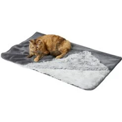 Frisco Sofa Pet Bed With Removable Cover & Frisco Eyelash Cat & Dog Blanket -Blue Buffalo Shop 319504 PT5. AC SS1800 V1630619791