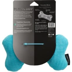 Playology All Natural Peanut Butter Scented Plush Squeaky Bone Dog Toy 7 Playology All Natural Peanut Butter Scented Plush Squeaky Bone Dog Toy -Blue Buffalo Shop 321855 PT2. AC SS1800 V1629250268