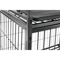 Frisco Ultimate Lightweight Heavy Duty Foldable & Stackable Steel Metal Single Door Dog Crate -Blue Buffalo Shop 326416 PT6. AC SS1800 V1646859905