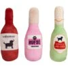 Pearhead Beer, Wine & Rose Plush Dog Toys, 3 Count -Blue Buffalo Shop 327061 MAIN. AC SS1800 V1630695113
