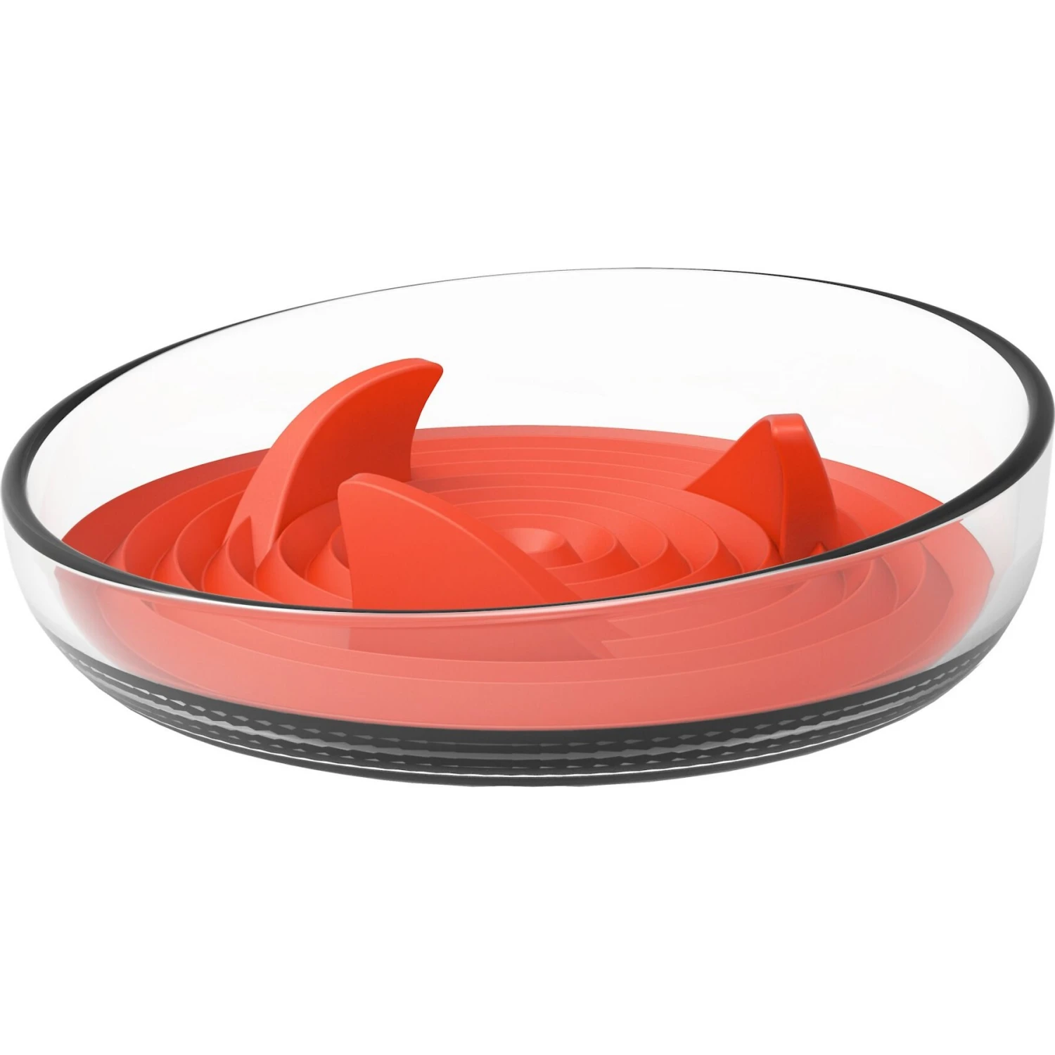 Pet Life Cirlicue Shark Fin Shaped Modern Slow Feeding Dog & Cat Bowl 3 Pet Life Cirlicue Shark Fin Shaped Modern Slow Feeding Dog & Cat Bowl