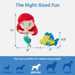 Disney Princess Ariel Plush Squeaky Dog Toy, 2 Count -Blue Buffalo Shop 328753 PT1. AC SS1800 V1659023948