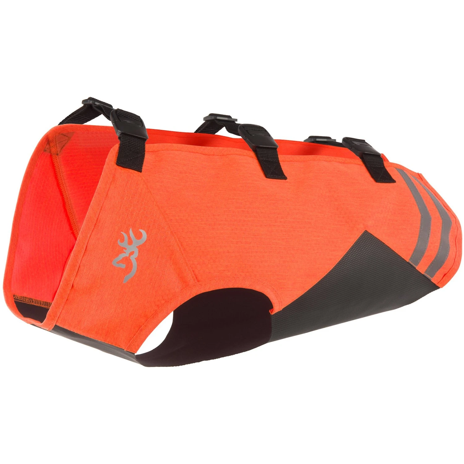Browning Full Coverage Dog Safety Vest, Orange/Black 3 Browning Full Coverage Dog Safety Vest, Orange/Black
