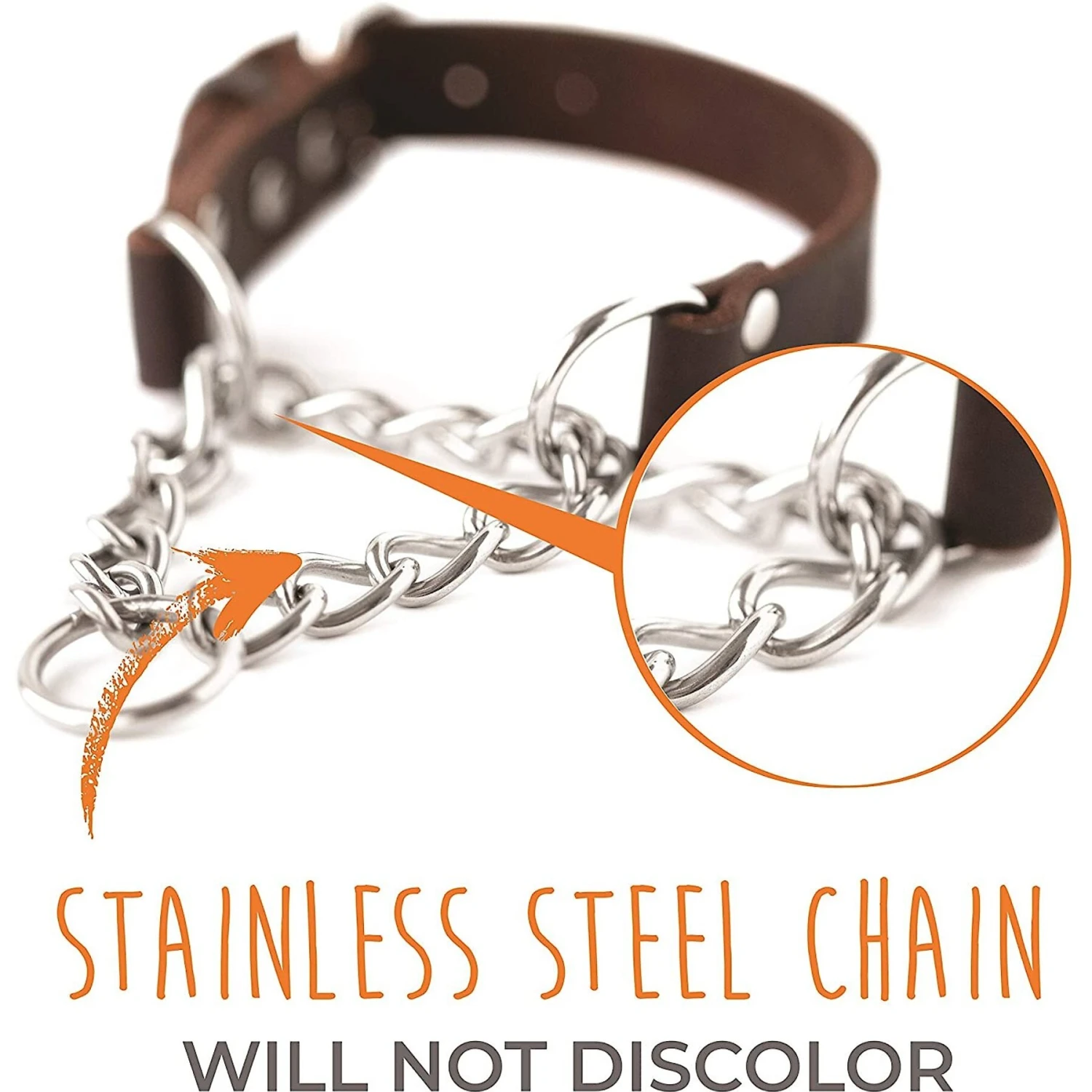 Mighty Paw Leather Martingale Dog Collar 5 Mighty Paw Leather Martingale Dog Collar - Image 3