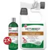 Vet's Best Advanced Strength Flea & Tick Dog Shampoo & Vet's Best Flea + Tick Yard & Kennel Spray For Dogs -Blue Buffalo Shop 338735 MAIN. AC SS1800 V1635894942