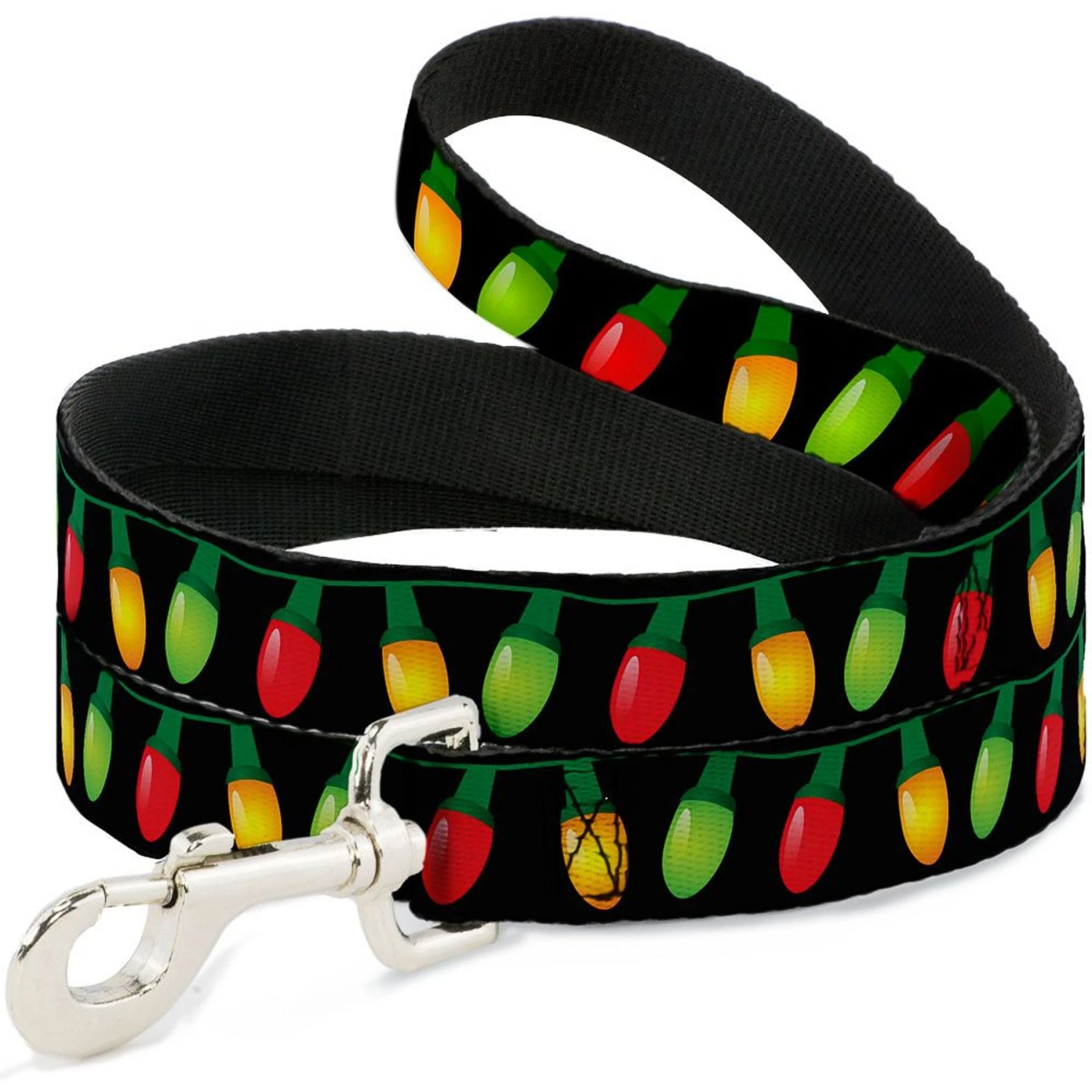 Buckle-Down Christmas Lights Dog Leash 6 Buckle-Down Christmas Lights Dog Leash - Image 4