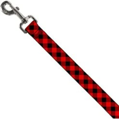 Buckle-Down Diagonal Buffalo Plaid Dog Leash -Blue Buffalo Shop 339092 PT1. AC SS1800 V1637975199
