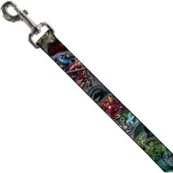 Buckle-Down Marvel Avengers Hero/Villain Poses Dog Leash -Blue Buffalo Shop 339280 PT1. AC SS1800 V1637971597