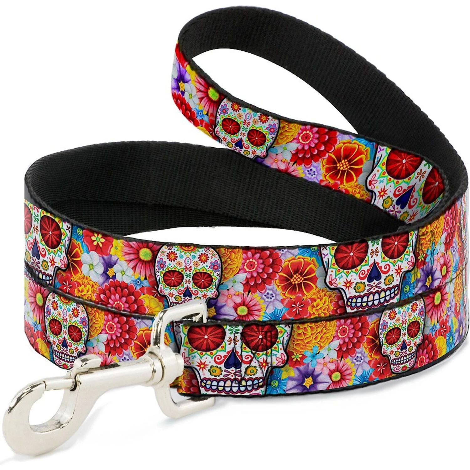 Buckle-Down Sugar Skull Dog Leash 3 Buckle-Down Sugar Skull Dog Leash