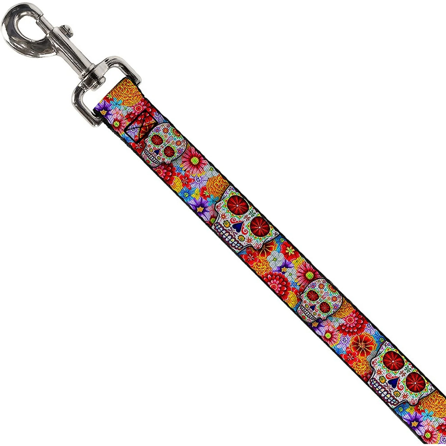Buckle-Down Sugar Skull Dog Leash 4 Buckle-Down Sugar Skull Dog Leash - Image 2