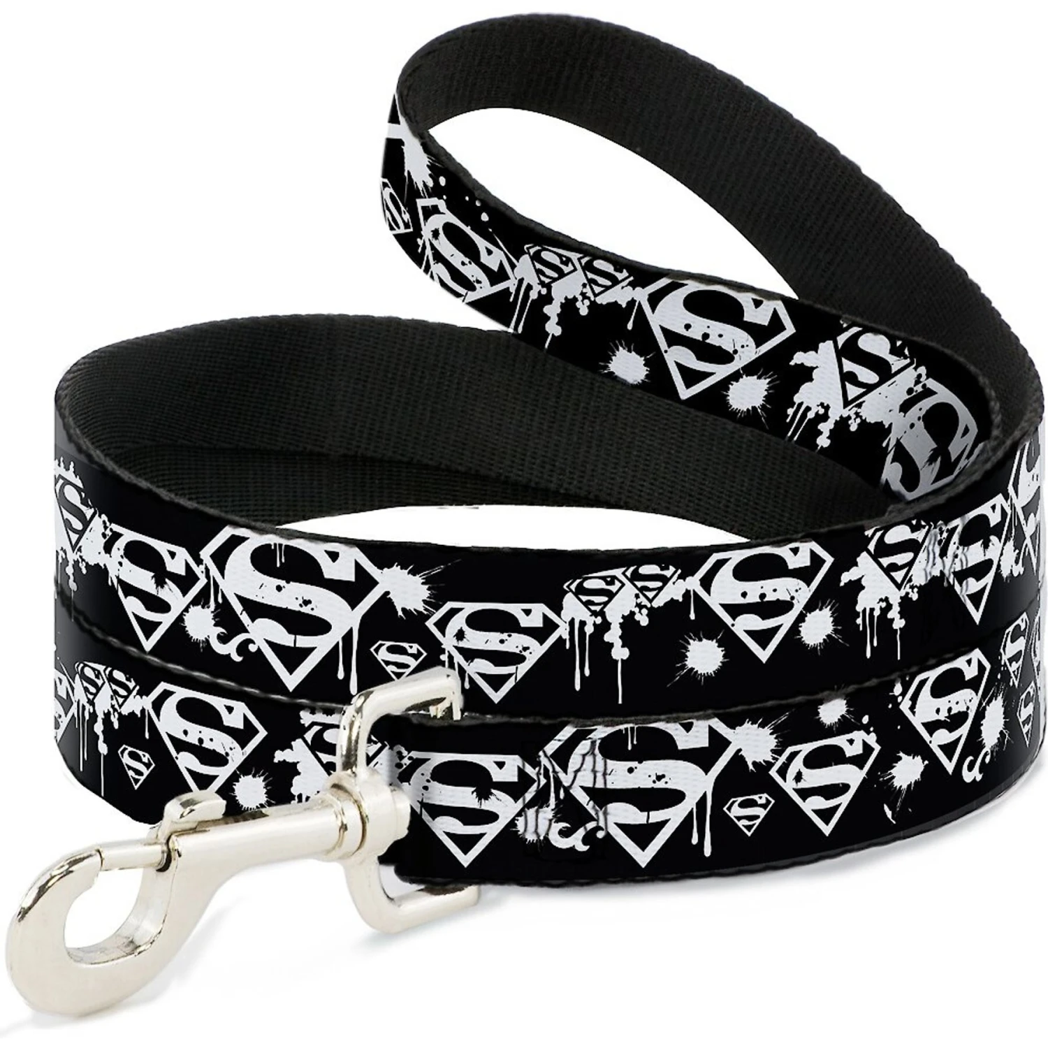 Buckle-Down Superman Shield Splatter Dog Leash 3 Buckle-Down Superman Shield Splatter Dog Leash