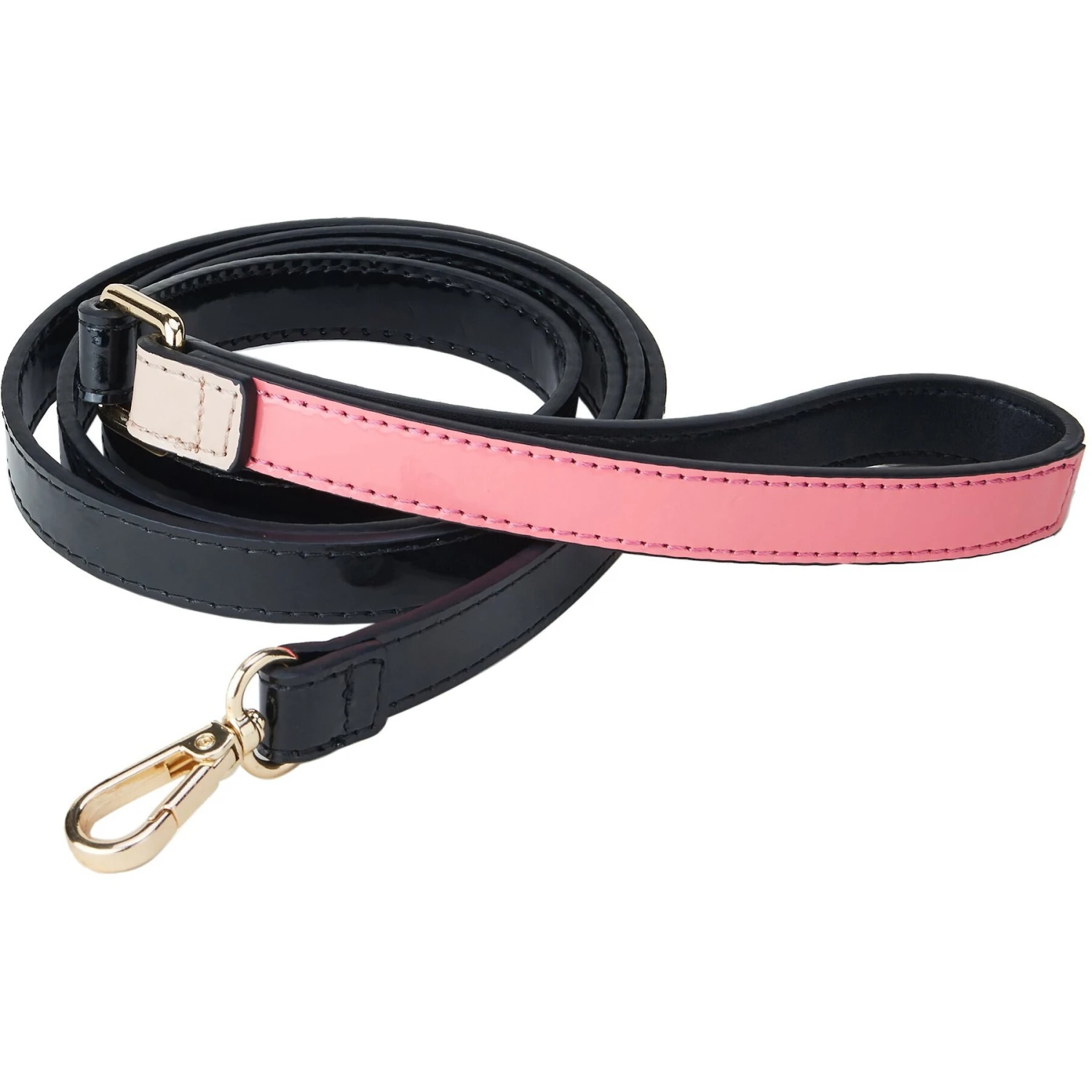 Scotch & Co Pink/Tan Handcrafted Dog Leash 3 Scotch & Co Pink/Tan Handcrafted Dog Leash