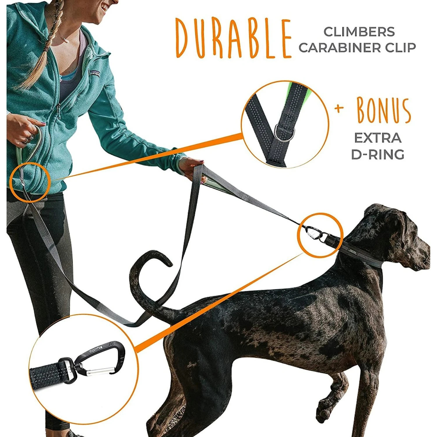 Mighty Paw 2.0 Neoprene Dual Handle HandleX2 Dog Leash, 72-in 7 Mighty Paw 2.0 Neoprene Dual Handle HandleX2 Dog Leash, 72-in - Image 5