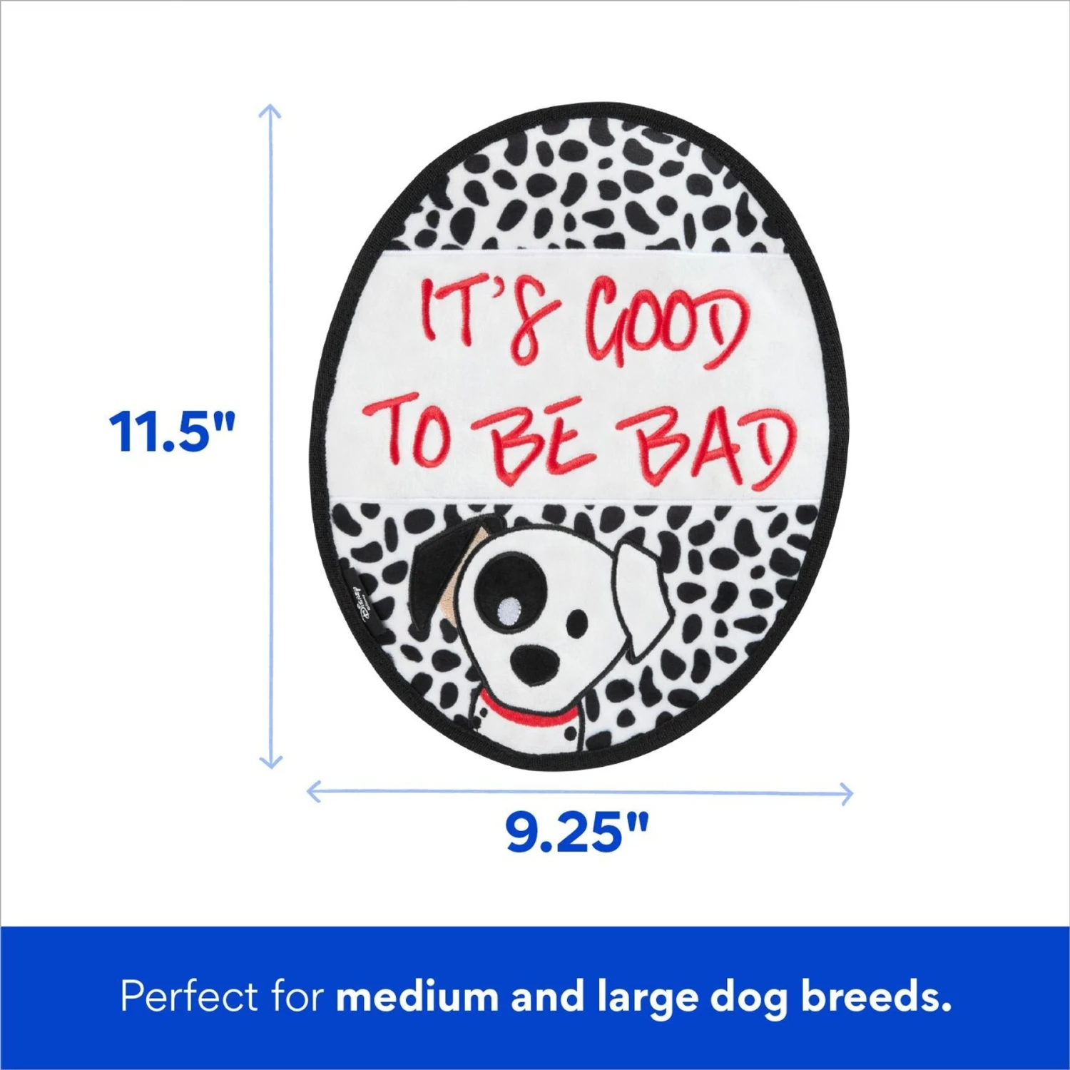 Disney Villains Cruella De Vil Flat Plush Squeaky Dog Toy 4 Disney Villains Cruella De Vil Flat Plush Squeaky Dog Toy - Image 2