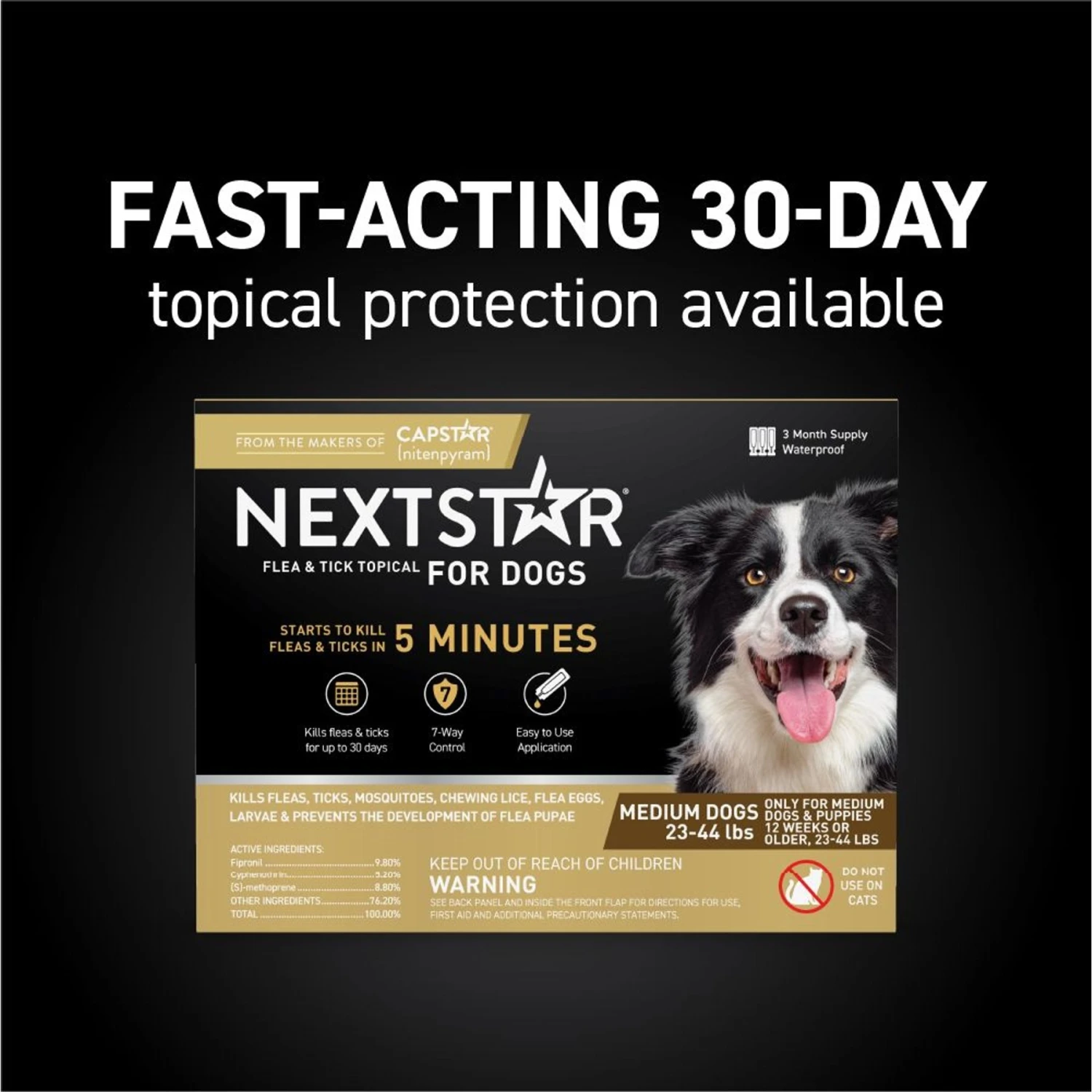 NextStar Flea & Tick Spot Treatment For Medium Dogs, 23-44 Lbs 5 NextStar Flea & Tick Spot Treatment For Medium Dogs, 23-44 Lbs - Image 3
