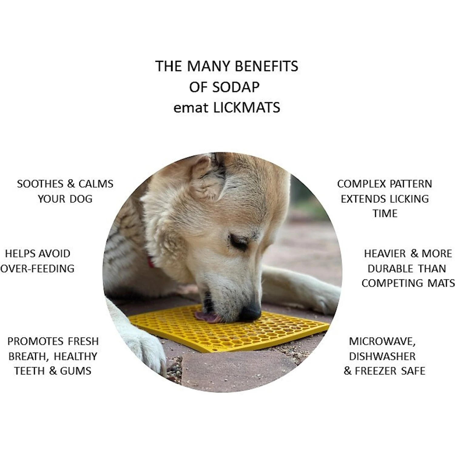 SodaPup Emat Honeycomb Dog Lick Mat 4 SodaPup Emat Honeycomb Dog Lick Mat - Image 2