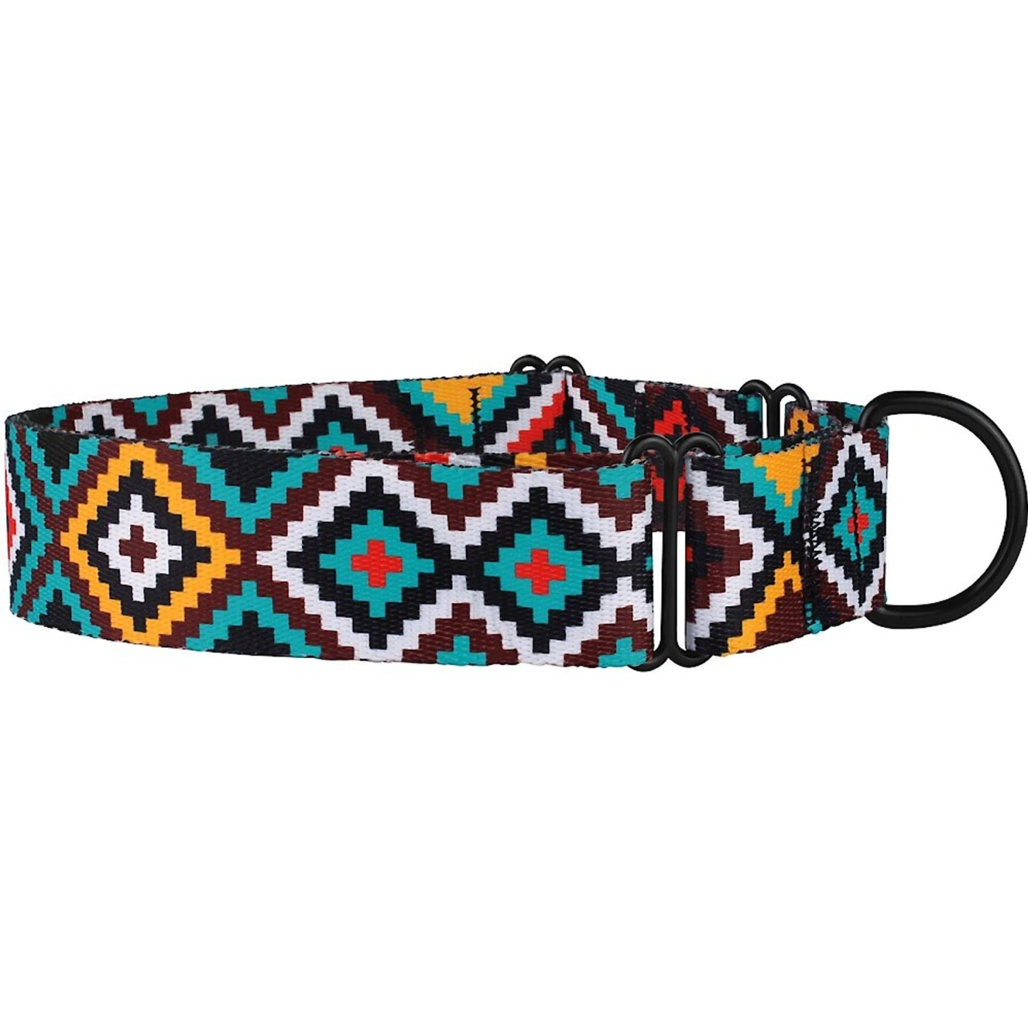 CollarDirect Tribal Pattern Ethnic Design Nylon Martingale Dog Collar 4 CollarDirect Tribal Pattern Ethnic Design Nylon Martingale Dog Collar - Image 2