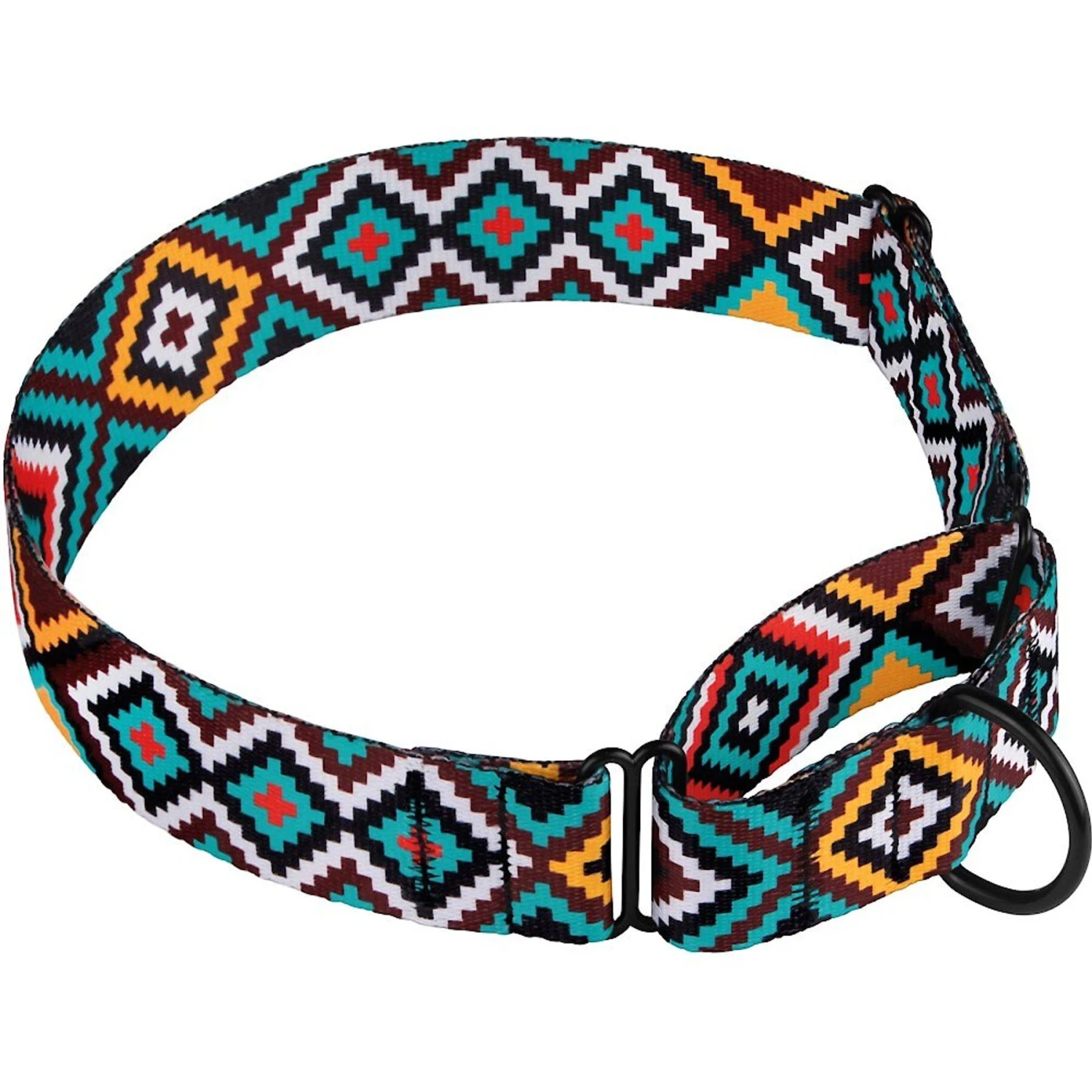 CollarDirect Tribal Pattern Ethnic Design Nylon Martingale Dog Collar 5 CollarDirect Tribal Pattern Ethnic Design Nylon Martingale Dog Collar - Image 3