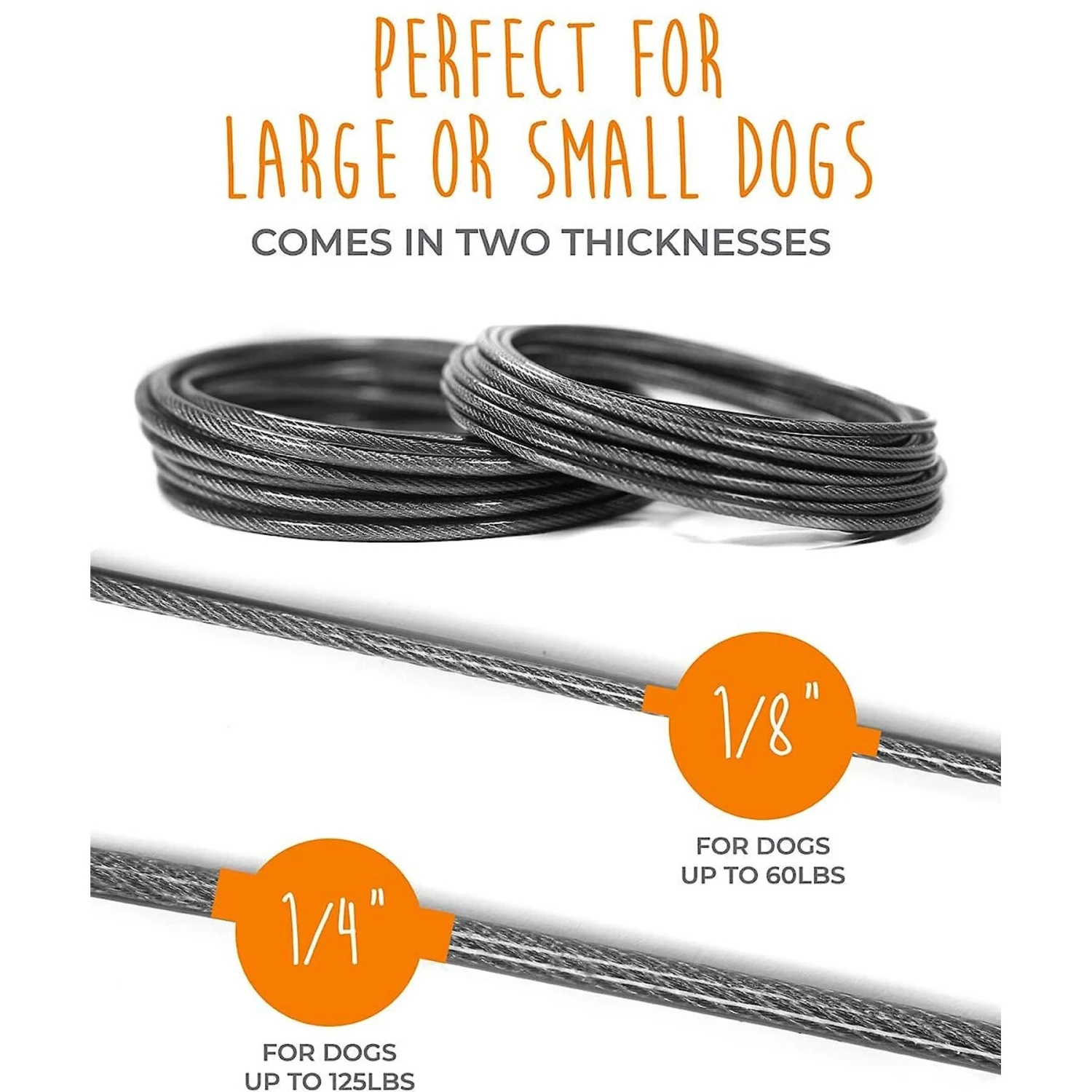 Mighty Paw Tie Out Cable Dog Leash, 30-ft 4 Mighty Paw Tie Out Cable Dog Leash, 30-ft - Image 2