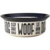 PetRageous Designs Eat Drink Repeat Stoneware Dog Bowl, Natural -Blue Buffalo Shop 353549 MAIN. AC SS1800 V1639434418