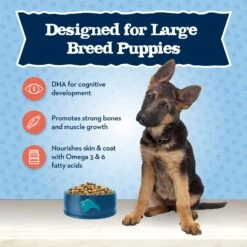 Blue Buffalo Baby Blue Large Breed Healthy Growth Formula Natural Chicken & Brown Rice Recipe Puppy Dry Food, 24-lb Bag -Blue Buffalo Shop 354132 PT3. AC SS1800 V1646090207