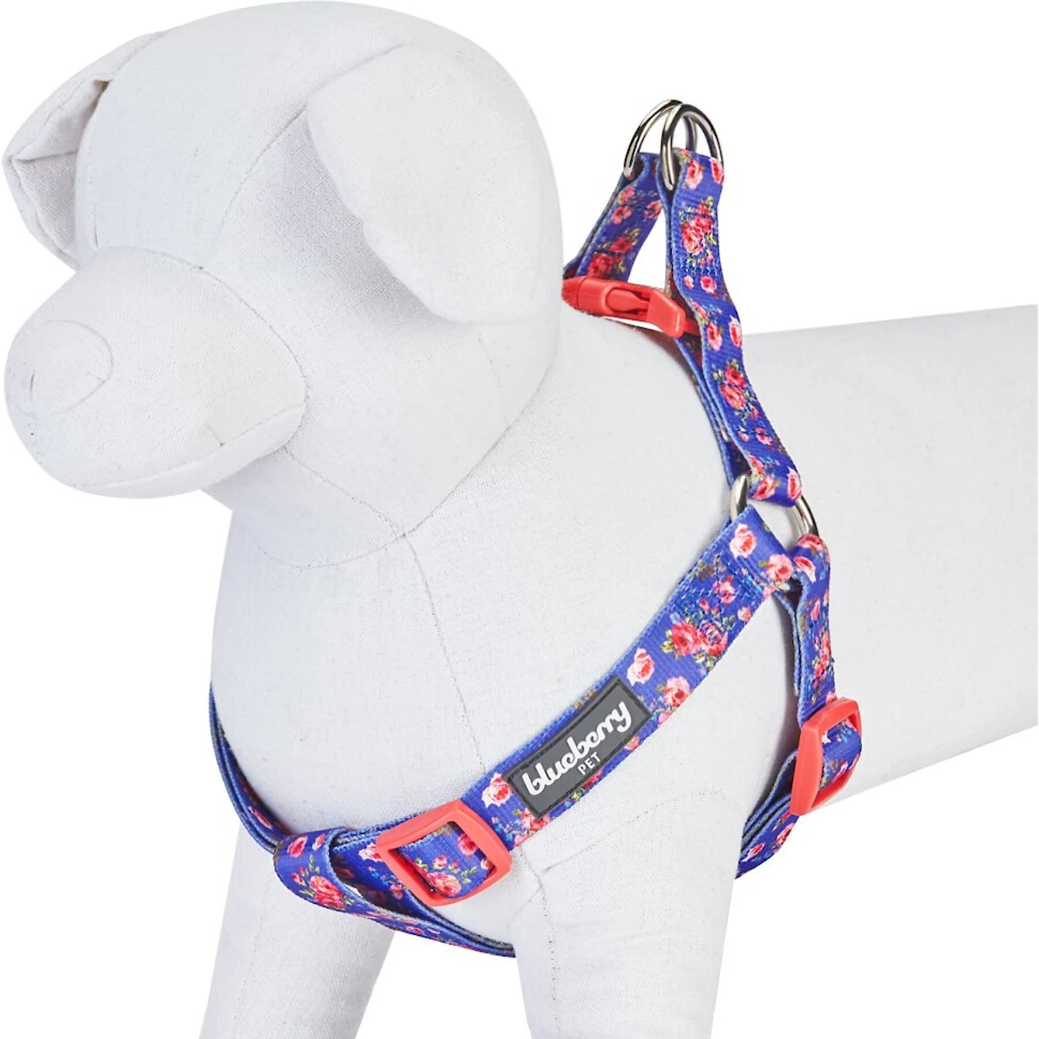 Blueberry Pet Step-in Spring Scent Inspired Rose Print Dog Harness 5 Blueberry Pet Step-in Spring Scent Inspired Rose Print Dog Harness - Image 3