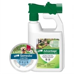 Seresto Flea & Tick Collar For Dogs, Over 18 Lbs & Advantage Yard & Premise Spray