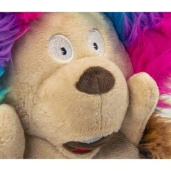 GoDog Silent Squeak Crazy Hairs Hedgehog Dog Toy, Brown -Blue Buffalo Shop 362868 PT2. AC SS1800 V1642640213