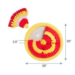 Frisco Pizza Reversible Snuffle Mat, Yellow, Medium -Blue Buffalo Shop 363398 PT1. AC SS1800 V1661262618