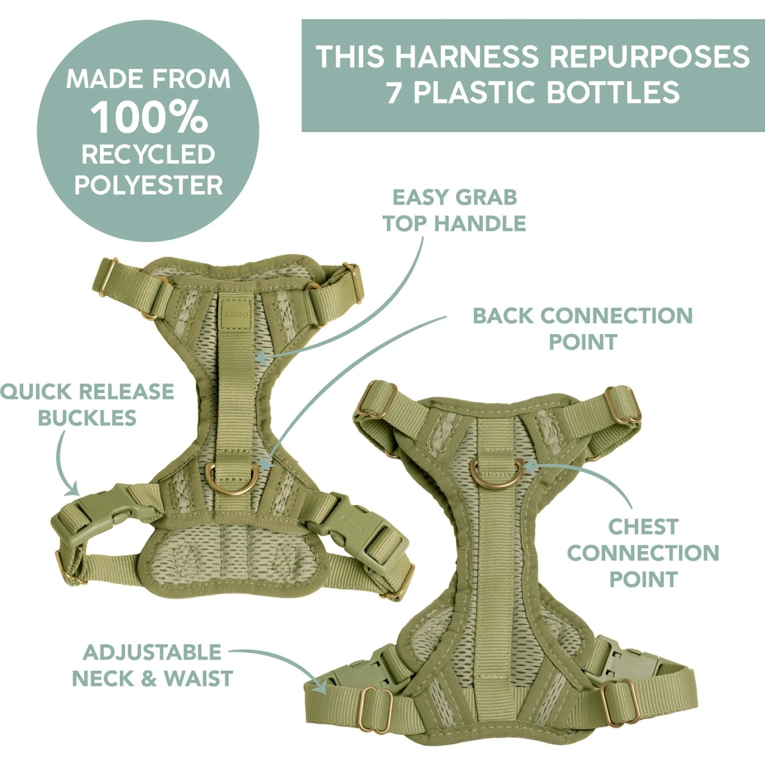 Awoo Huggie Front Clip Dog Harness 4 Awoo Huggie Front Clip Dog Harness - Image 2