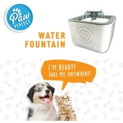 PawPerfect Cat & Dog Water Fountain, White 10 PawPerfect Cat & Dog Water Fountain, White -Blue Buffalo Shop 365301 PT2. AC SS1800 V1644876272