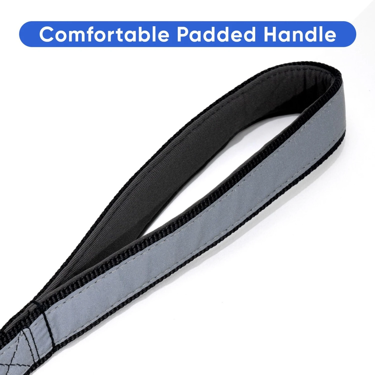 Pawtitas Padded Reflective Dog Leash 2 Handles 5 Pawtitas Padded Reflective Dog Leash 2 Handles - Image 3