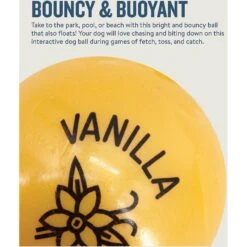 Planet Dog Orbee-Tuff Essentials Vanilla Scented Interactive Dog Ball Treat Dispenser Toy, Yellow -Blue Buffalo Shop 367765 PT3. AC SS1800 V1644522990