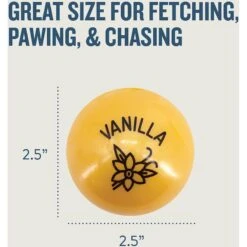 Planet Dog Orbee-Tuff Essentials Vanilla Scented Interactive Dog Ball Treat Dispenser Toy, Yellow -Blue Buffalo Shop 367765 PT5. AC SS1800 V1644531490