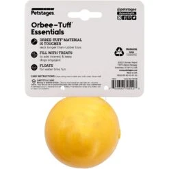 Planet Dog Orbee-Tuff Essentials Vanilla Scented Interactive Dog Ball Treat Dispenser Toy, Yellow -Blue Buffalo Shop 367765 PT7. AC SS1800 V1644527628